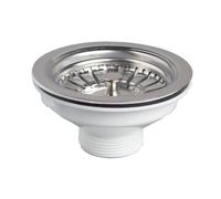 Bonde Evier Inox Avec Panier Sans Trop Plein 90mm - Wirquin