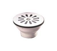 Bonde évier PVC avec grille inox
