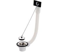 Bonde - Inox - D.70 - Bouchon-chainette - Trop plein - Évier intérieur