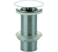 Bonde lavabo design laiton chromé à écoulement libre - Nicoll