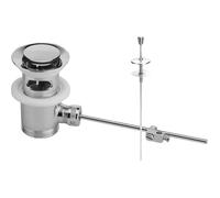 Bonde lavabo/bidet automatique laiton chromé avec tirette