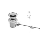 Bonde lavabo/bidet automatique laiton chromé avec tirette