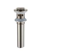 Bonde lavabo clic clac Salle de bains lavabo en laiton évier Pop Up Drain eau laisser vanité bouchon déchets égouttoir noir or filtre à rebond(Brush w Overflow B)