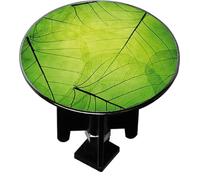 Bonde lavabo décorée Design Feuilles - Bouchon XXL 62 mm - pour lavabo Standard à Tirette.