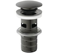 Bonde Lavabo Ideal Standard Universal clic-clac avec trop-plein Gris Magnétique