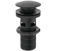 Bonde Lavabo Ideal Standard Universal clic-clac avec trop-plein Soie Noire
