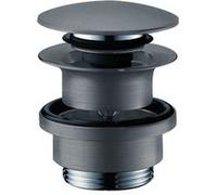 Bonde lavabo Push-open HANSGROHE noir chromé brossé G