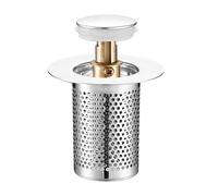 Bonde Lavabo Salle De Bain - Bouchon De Baignoire Avec Crépine Anti-Bloqué | Pop Up Bouchon De Vidage Universel | Bouchon D'évier | Bouchon De Vidange | Attrape-cheveux Anti-colmatage, Bouchon De Vida