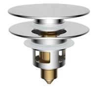 Bonde Lavabo Universel, Bouchon de Vidange Amélioré, Bonde de Lavabo Pop-up, Anti-Odeur Anti-Bloqué, Filtre de Vidange, avec Flitre Cheveux de Vidange, pour Baignoire, Cuisine, lavabo