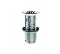 Bonde lavabo universelle à grille avec ou sans trop plein H100 mm recoupable VALENTIN