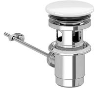 Villeroy und Boch valve 68100001 verrouillable, chromée, Céramique blanc