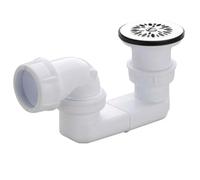 Bonde PVC orientable avec grille pour receveur diamètre 50, 0205003