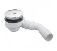 Bonde siphoïde - ABS chromé - Ø 90 mm - Turboflow - TB90 NICOLL