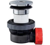 Bonde + siphon lavabo d32 quick clac - WIRQUIN - Installation rapide et facile - Noir, gris, blanc et rouge