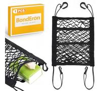 BondEron Filet de séparation à 3 niveaux et sac de rangement, filet de séparation pour chien, pour coffre de voiture et siège arrière