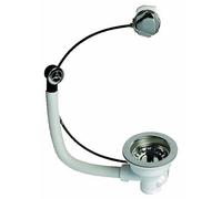 Bondes d'évier - commande automatique & trop-plein / 2 cuves WIRQUIN PRO
