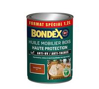 Bondex - Huile Mobilier Bois - Haute Protection - Imperméabilisante et Nourrissante - Teck - 1,2 litre, 441377