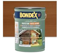 Bondex Lasure 2 en 1 Protection Extérieure Chêne Foncé Satin 5L