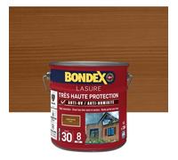 BONDEX - Lasure 8 ans - Indice 30 - Chêne Moyen - Satin - 2,5L