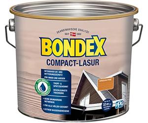 Bondex Lasure compacte Oregon Pin 2,5 l pour 32,5 m² | Lasure pour bois à base d'eau | Protection intense contre les intempéries et les UV | Peindre sans apprêt | Mat satiné | Faible odeur