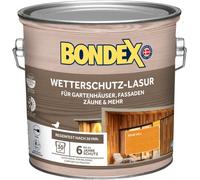 Bondex Lasure de protection contre les intempéries - Chêne clair - 2,5 l pour 30 m² - Anti-gouttes et anti-éclaboussures - Excellente protection UV - Utilisation sûre à partir de 2 °C - Satiné -