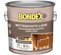 Bondex Lasure de protection contre les intempéries - Teck - 2,5 l pour 30 m² - Anti-gouttes et anti-éclaboussures - Excellente protection UV - Utilisation sûre à partir de 2 °C - Satiné - Lasure de