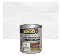 BONDEX - Lasure Opaque Indice 30 - Blanc - Satin - 1L