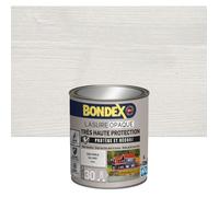 BONDEX - Lasure Opaque Très Haute Protection - Protège et Décore - Direct tous bois - Rendu parfait sans trace - 1 L - Gris Perle RAL 9002