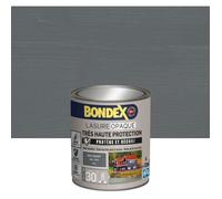 BONDEX - Lasure Opaque Indice 30 - Gris Ral 7040 - Satin - 1L