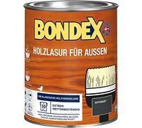 Bondex Lasure pour bois d'extérieur anthracite (RAL7016) 0,75 l | Haute protection UV et intempéries | Résiste usure naturelle - Ne s'écaille pas | Satiné