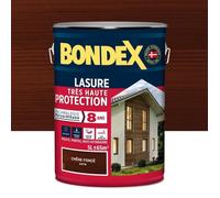 Bondex - Lasure pour Bois Très Haute Protection 8 ans - Satin Chêne Foncé - 5L