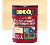 BONDEX - Lasure 2 en 1 Très Haute Protection 8 Ans - Extérieur - Anti-UV/Humidité + - Application facile - Séchage rapide - Idéal pour rénover et protéger - Satin - 1L - Incolore.