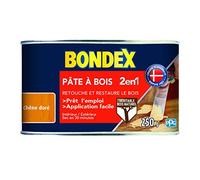 BONDEX - Pate à bois - Rebouche et Restaure le Bois - Sec en 30 min - 250g - Chêne doré