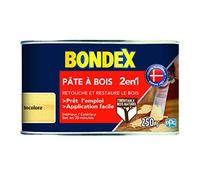Bondex - Pâte à bois 2 en 1 - Naturel - Rebouche et restaure le bois - 250 g