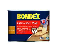 BONDEX - Pate à bois - Rebouche et Restaure le Bois - Sec en 30 min - 450g - Chêne moyen