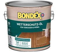 Bondex Protection contre les intempéries Huile marron 2,5 l pour 28 m² | Protection durable | Météo & protection UV | Technologie à base biologique | Extrêmement imperméable | Huile de protection