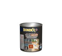 BONDEX - Saturateur Terrasse Bois Intérieur & Extérieur - Idéale pour Rénover, Décorer et Protéger - À Base d'Eau - Haute Protection - Anti-UV, Anti-Grisaillement - Mat - 1L - Teck