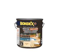 BONDEX - Saturateur Terrasse Bois Intérieur & Extérieur - Idéale pour Rénover, Décorer et Protéger - À Base d'Eau - Haute Protection - Anti-UV, Anti-Grisaillement - Mat - 2,5L - Incolore