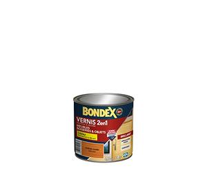 BONDEX - Vernis - Protège et Embellit le Bois - Brillant - 0,25l - Chêne doré