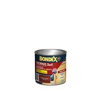 BONDEX - Vernis - Protège et Embellit le Bois - Brillant - 0,25l - Chêne foncé