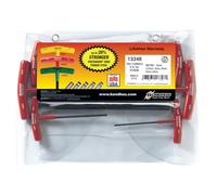 Bondhus 13348 Lot de 6 poignées hexagonales en T, tailles 2-6 mm