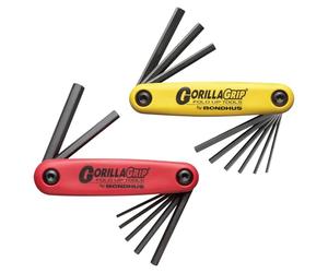 Bondhus, GORILLAGRIP HF16, 12522 Lot de 2 clés hexagonales pliantes