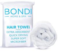 Bondi SPA Serviette en microfibre - Sèche les cheveux 50 % plus rapidement - Serviette anti-frisottis pour cheveux longs ou bouclés - Super absorbante et douce - Taille XL (rectangle) - Cadeau parfait