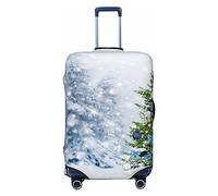 BONDIJ Housse de bagage de voyage anti-poussière avec boules d'arbre de Noël pour valises de 45,7 à 81,3 cm, Noir , L