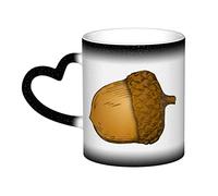 BONDIJ Tasse en céramique avec gland de dessin animé changeant de couleur - Tasse à thé magique - Tasse sensible pour homme et femme