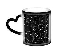 BONDIJ Tasse magique en céramique avec constellation étoilée changeant de couleur pour homme et femme