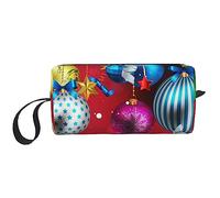BONDIJ Trousse de Maquillage de Voyage, Trousse de Toilette Portable, Boule de Noël Grande Capacité, Trousse de Voyage Cosmétique, Sac de Rangement Multifonctionnel, Blanc, One Size, white-417, One