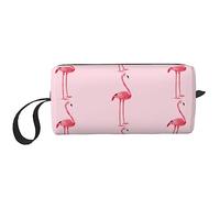 BONDIJ Trousse de maquillage de voyage, trousse de toilette portable, grande capacité, sac de voyage en forme de flamant rose, sac de rangement multifonctionnel