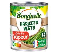 BONDUELLE 4/4 Haricots verts extra-fins cuits à la vapeur 440g