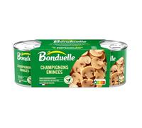 BONDUELLE - Champignon émincé Savoureux et Pratique, Bocal 345g - Lot de 4